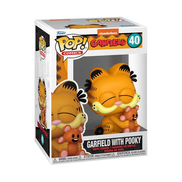 Garfield POP! Comics Vinyl Garfield w/Mug / Garfield w/Lasagna Pan / Garfield w/Pooky 9 cm