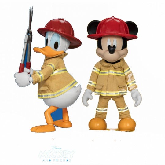 Mickey & Friends Dynamic 8ction Heroes Action Figure 1/9 Donald Duck / Mickey Mouse Fireman 24 cm