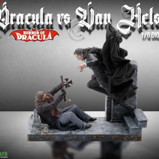 Horror Of Dracula - Dracula Vs Van Helsing 1/6 Diorama 28 cm
