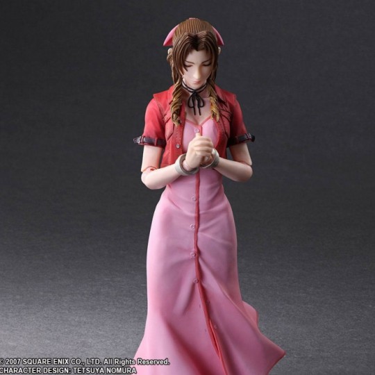 Crisis Core Final Fantasy VII Play Arts Kai Action Figure Aerith Gainsborough 25 cm