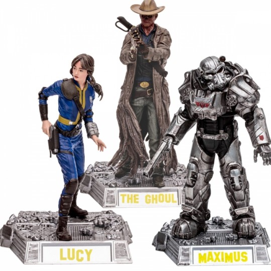 Fallout Movie Maniacs Action Figure The Ghoul / Lucy / Maximus 15 cm