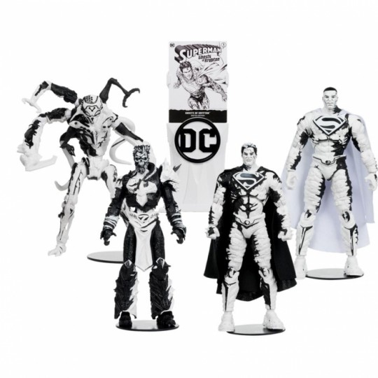 DC Direct Page Punchers & Comic Book Pack of 4 Superman Series Sketch Edition Gold Label 18 cm