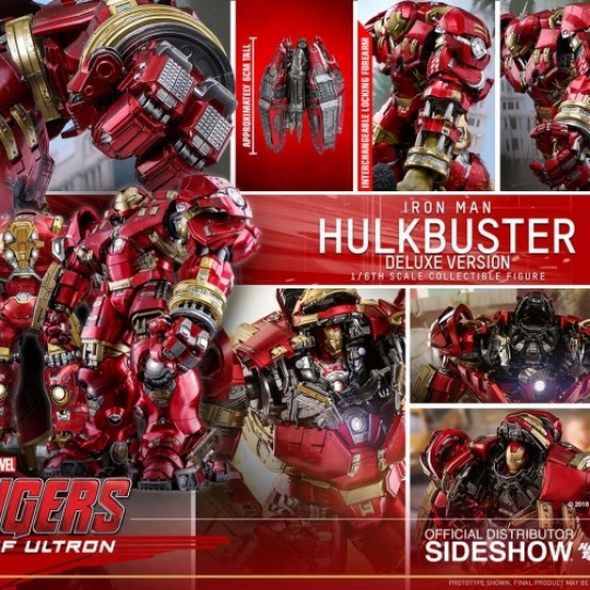 Hot Toys Avengers Age of Ultron Movie Masterpiece Action Figure 1/6 Hulkbuster Deluxe Ver. 55 cm