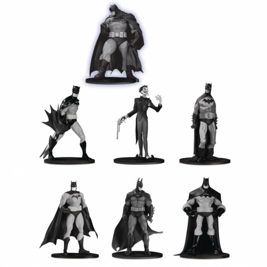 Batman Black & White PVC Minifigure 7-Pack Box Set #3 10 cm