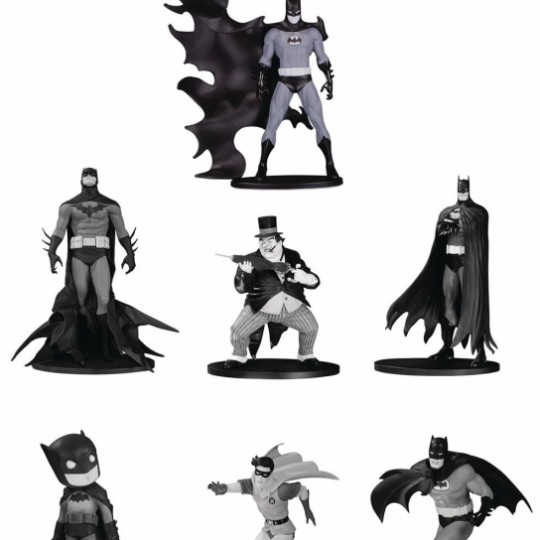 Batman Black & White PVC Minifigure 7-Pack Box Set #4 10 cm
