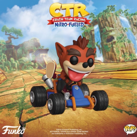 Crash Team Racing POP! Rides Vinyl Figure Crash Bandicoot 15 cm