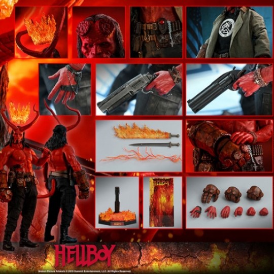 Hot Toys Hellboy Movie Masterpiece Action Figure 1/6 Hellboy 32 cm
