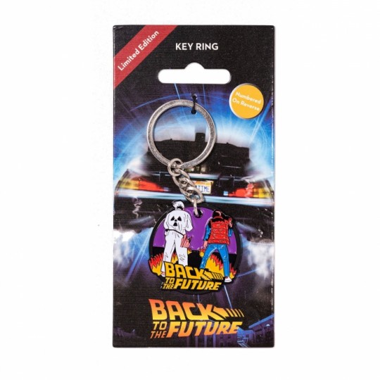 Back to the Future Metal Keychain Marty & Doc