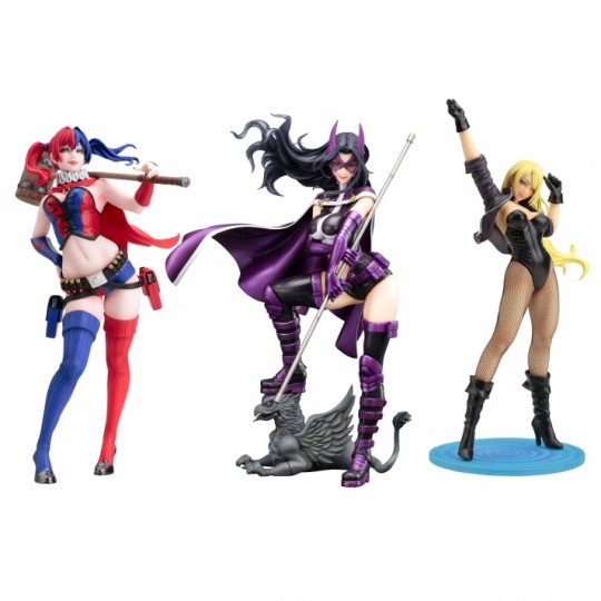 DC Comics Bishoujo PVC Statue 1/7 Huntress / Harley Quinn /  Black Canary 25 cm