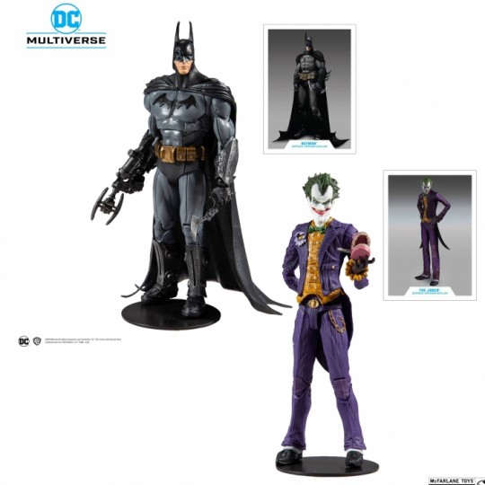 Batman Arkham Asylum Action Figure Batman / The Joker 18 cm