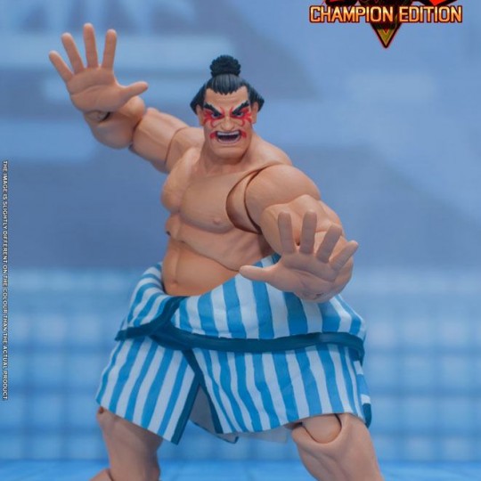 Street Fighter V Champion Edition Action Figure 1/12 E. Honda Nostalgia Costume 18 cm