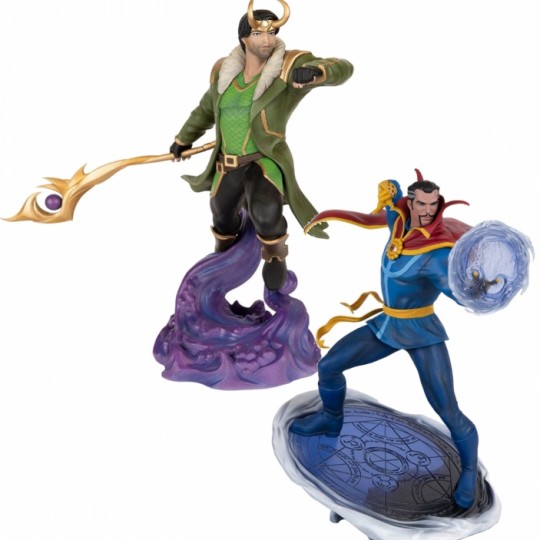 Marvel Contest Of Champions Video Game PVC Statue 1/10 Dr. Strange / Loki 20 cm