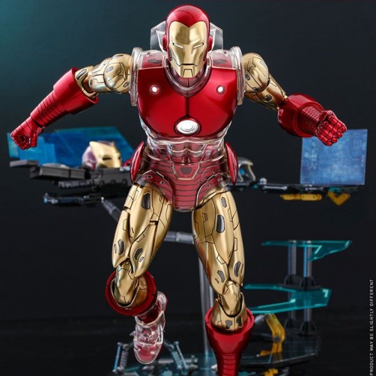 Marvel The Origins Collection Comic Masterpiece Diecast Figure 1/6 Iron Man Deluxe Version 33 cm