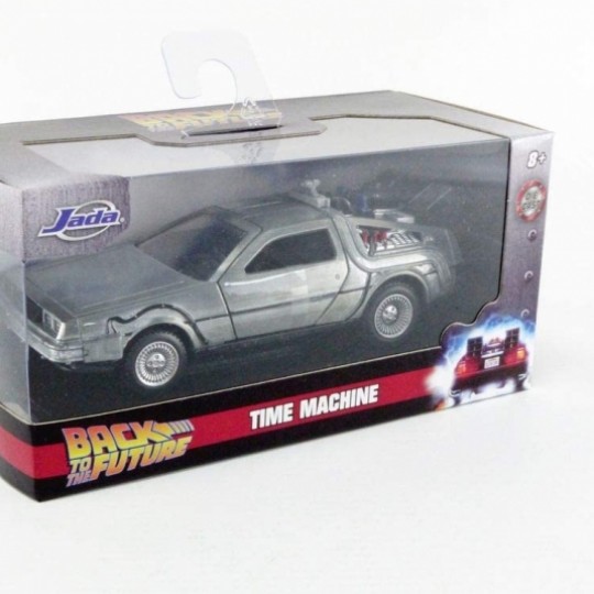 Back to the Future Hollywood Rides Diecast Model 1/32 DeLorean Time Machine 13 cm