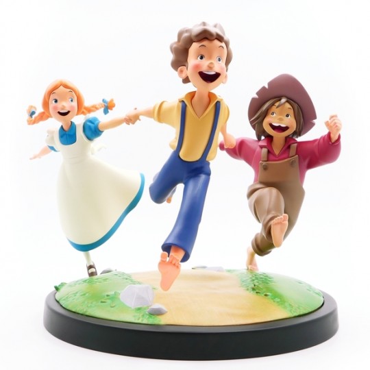 The Adventures of Tom Sawyer Animated! Statue Tom,Huck & Becky 23 cm