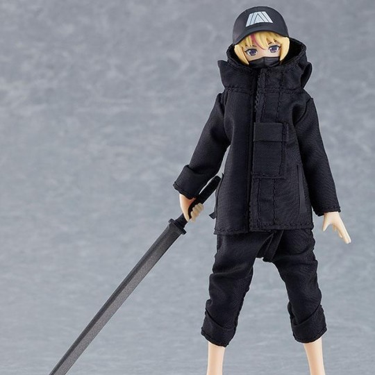 Original Character Figma Action Figure Female Body Yuki with Techwear Outfit 13 cm
