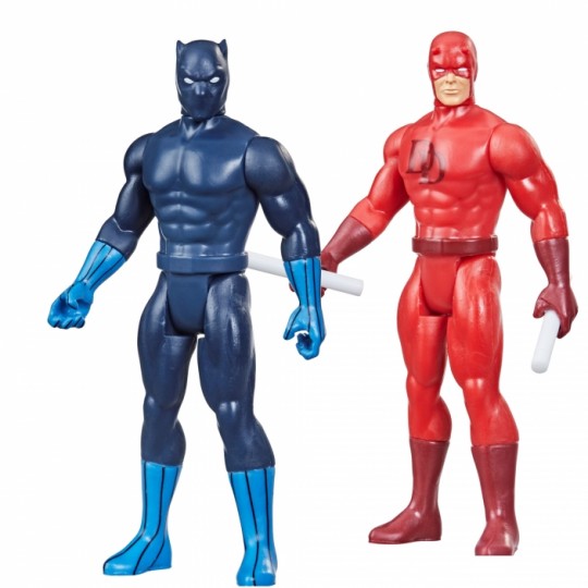 Marvel Legends Retro Action Figure Black Panther / Daredevil 10 cm
