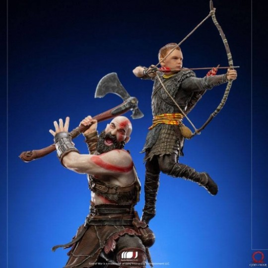 God of War Battle Diorama Series Art Scale Statue 1/10 Kratos & Atreus 34 cm