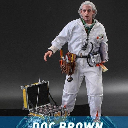 Back To The Future Movie Masterpiece Action Figure 1/6 Doc Brown Deluxe Version 30 cm