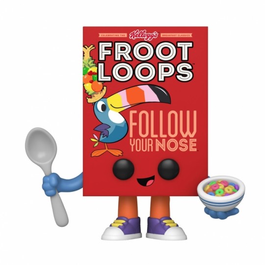 Kellogg's POP! Vinyl Figure Froot Loops Cereal Box 9 cm