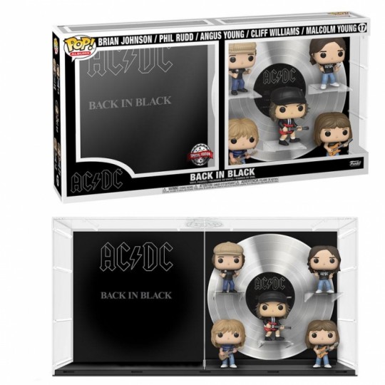 AC/DC POP! Albums Vinyl Figure 5-Pack Back In Black 9 cm