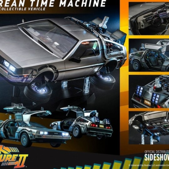 Back to the Future Movie Masterpiece Vehicle 1/6 DeLorean Time Machine 72 cm