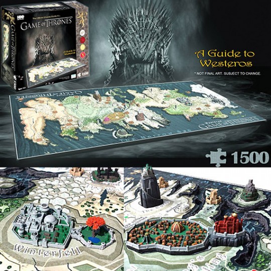 Game of Thrones 3D Puzzle Westeros (1500 pieces)