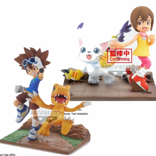 Digimon: DXF Adventure Archives - Taichi and Agumon / Hikari and Tailmon PVC Statue 15-12 cm