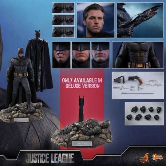 Hot Toys Justice League Movie Masterpiece Action Figure 1/6 Batman Deluxe 32 cm