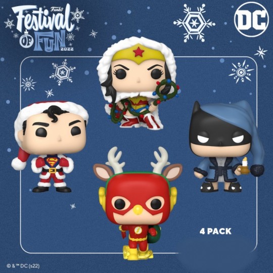 DC Comics Holiday 2022 Pocket POP! Vinyl Figures 4-Pack Tree Holiday Box 4 cm