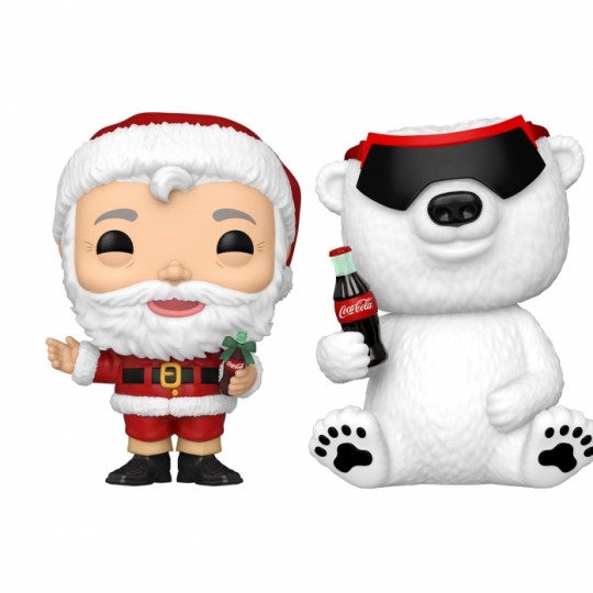 Coca-Cola POP! Ad Icons Vinyl Figure Santa / Polar Bear (90's) 9 cm