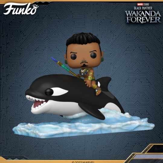 Black Panther: Wakanda Forever POP! Rides Super Deluxe Vinyl Figure Namor with Orca 15 cm