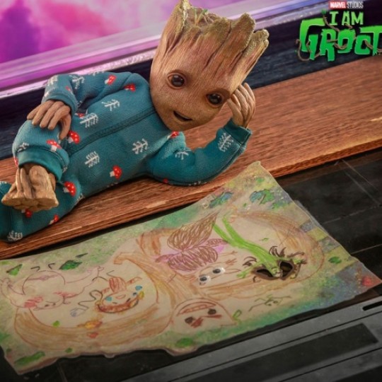 Hot Toys I Am Groot Action Figure Groot Deluxe Version 26 cm