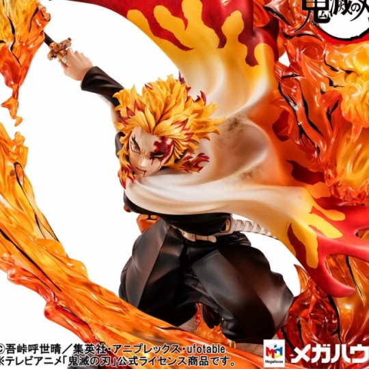 Demon slayer: Precious G.E.M. Series 1/8 Statue Rengoku Flame Breathing Fifth Form Flame Tiger 24 cm