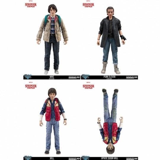Stranger Things Action Figure Mike / Punk Eleven / Will / Upside Down Will 15 cm