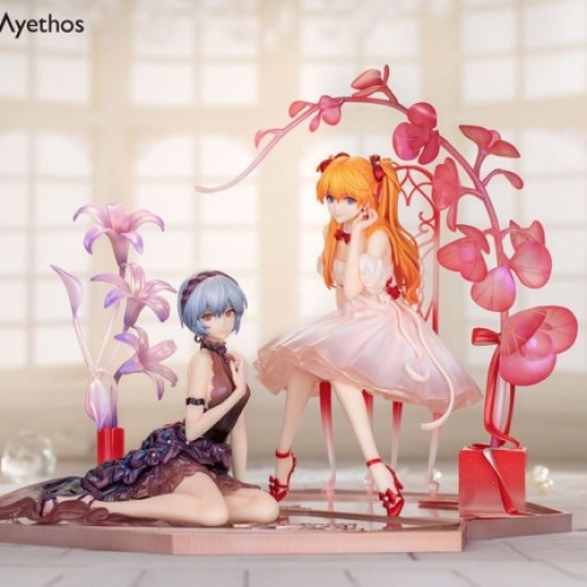Evangelion PVC Statue 1/7 Rei Ayanami & Asuka Shikinami Langley: Whisper of Flower Ver. Set