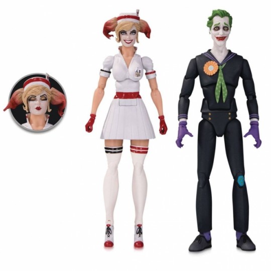 DC Bombshells Designer Series Action Figure 2-Pack Nurse Harley & The Joker by Ant Lucia 17 cm