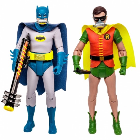 DC Retro Action Figure Batman 66 Batman / Robin with Oxygen Mask 15 cm