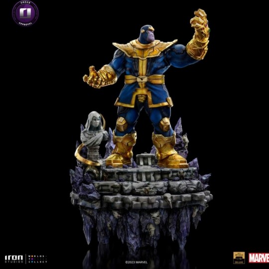 Marvel Deluxe Battle Diorama Series Art Scale Statue 1/10 Thanos Infinity Gaunlet Diorama 42 cm