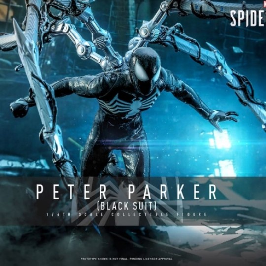 Spider-Man 2 Video Game Masterpiece Action Figure 1/6 Peter Parker Black Suit 30 cm