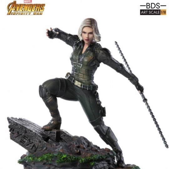 Avengers Infinity War Battle Diorama Series Art Scale Statue 1/10 Black Widow 18 cm