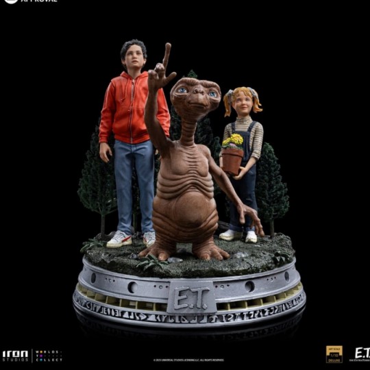 E.T. The Extra-Terrestrial Deluxe Art Scale Statue 1/10 E.T.,Elliot and Gertie 19 cm