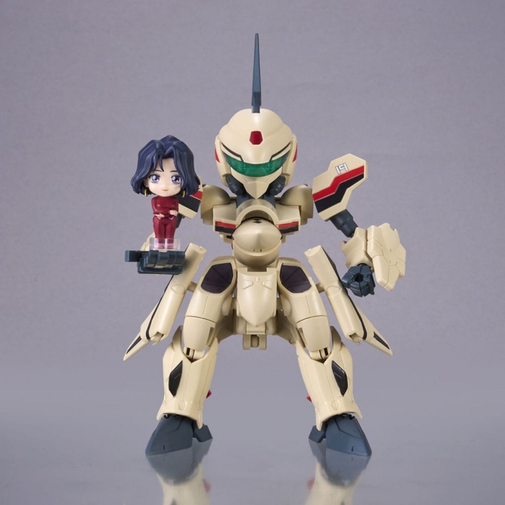 Macross Plus Tiny Session Vehicle mit YF-19 Isamu Alva Dyson Use with Myung Fang Love 11 cm