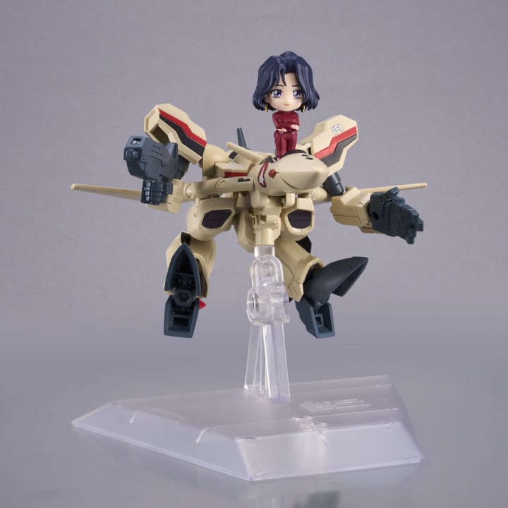 Macross Plus Tiny Session Vehicle mit YF-19 Isamu Alva Dyson Use with Myung Fang Love 11 cm