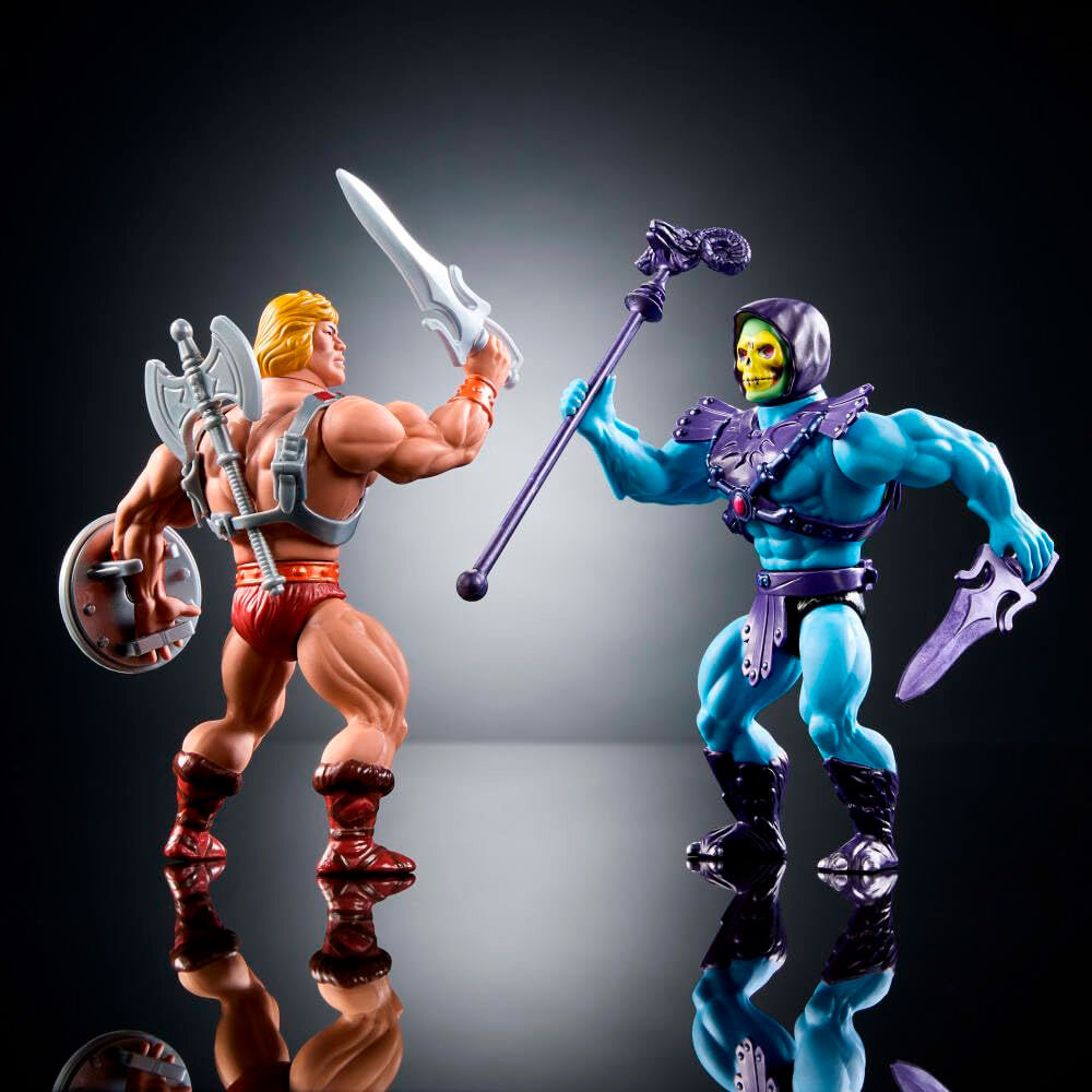 Masters of the Universe Origins 80 Anniversary Mattel He-Man and Skeletor set 2 figures 14cm