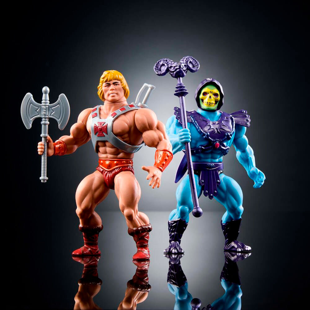 Masters of the Universe Origins 80 Anniversary Mattel He-Man and Skeletor set 2 figures 14cm