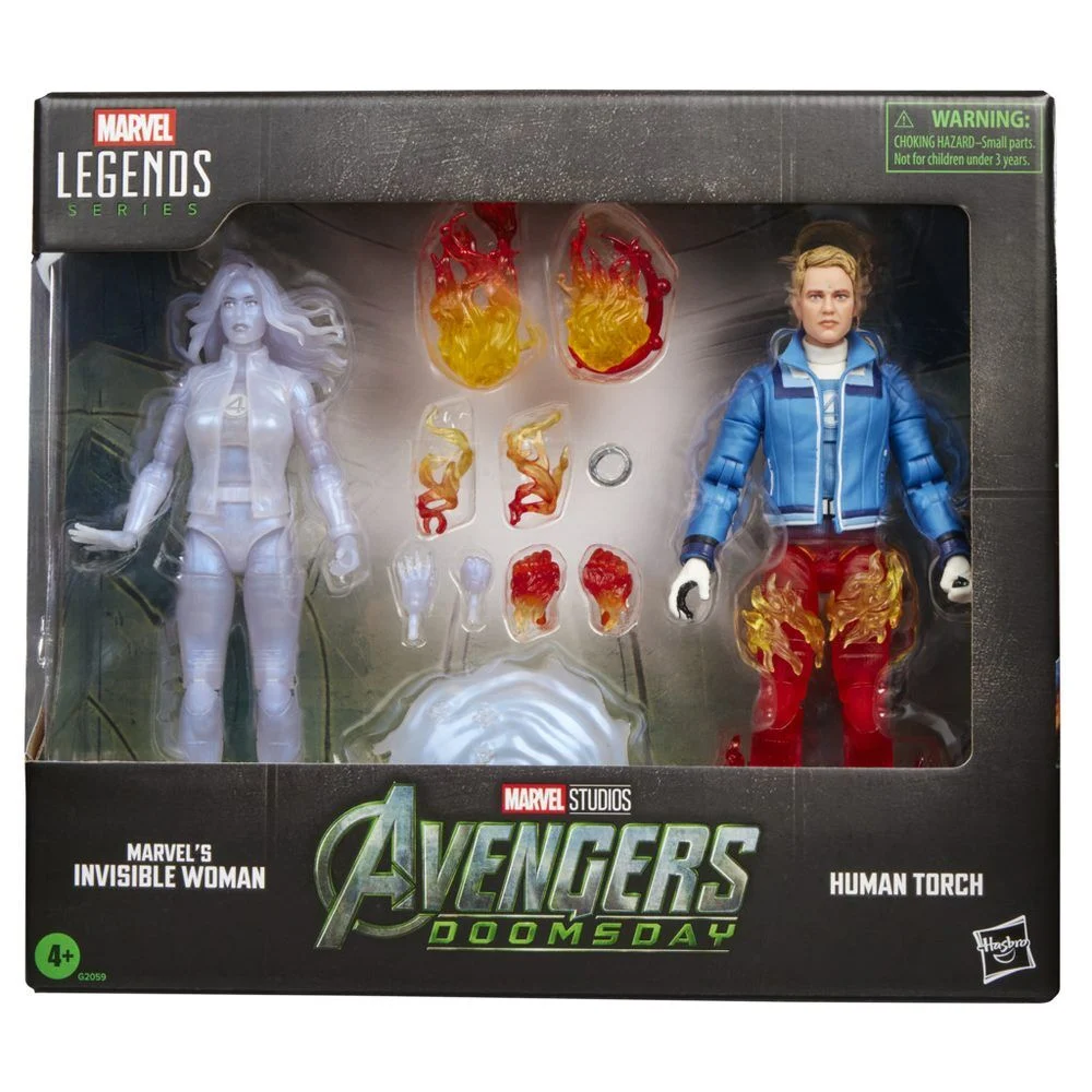 Marvel Legends Series Avengers Doomsday Invisible Woman & Human Torch pack 2 figures 15cm