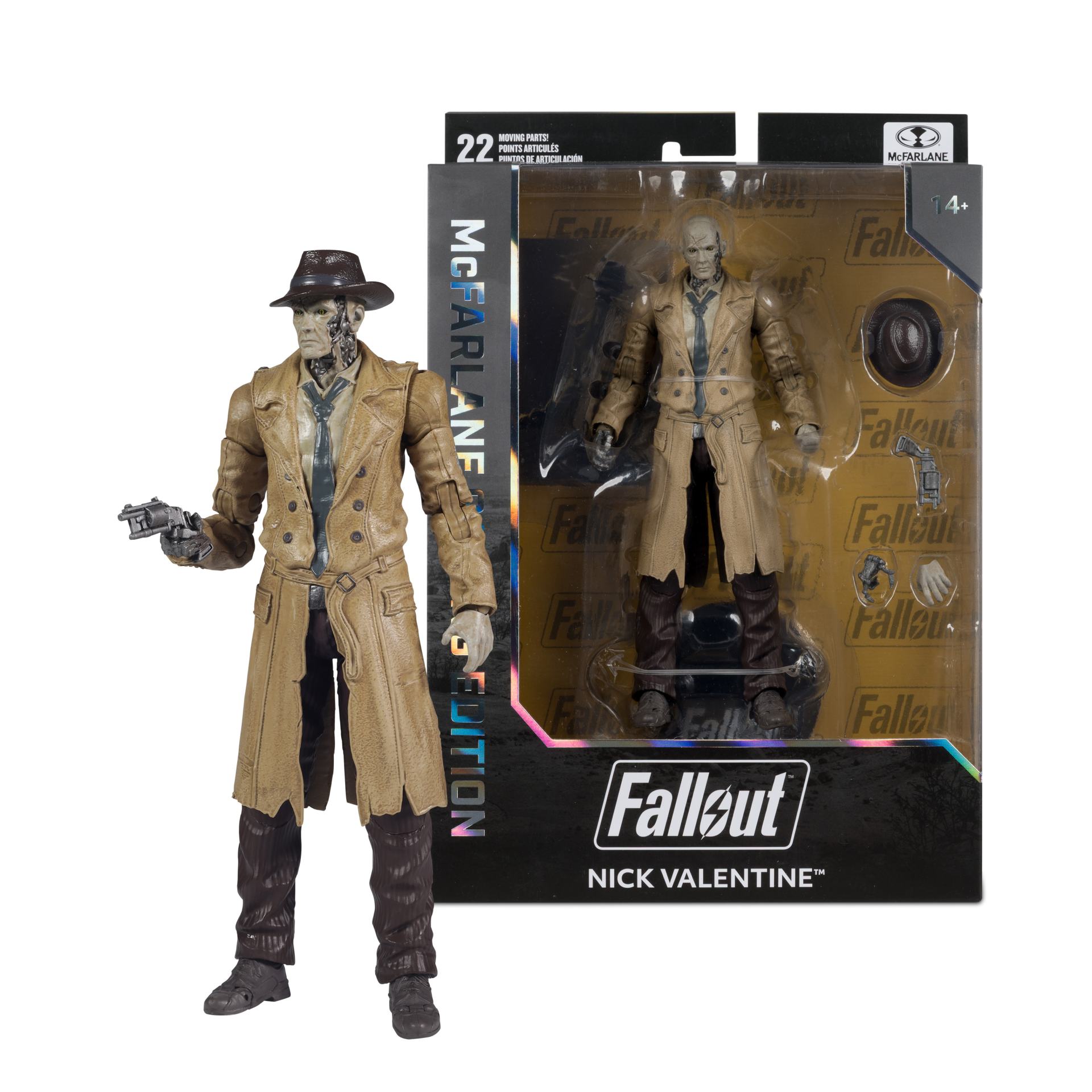 Mcfarlane Gaming Edition 7inch Fallout Wave2 Nick Valentine Fallout 4 Action Figure