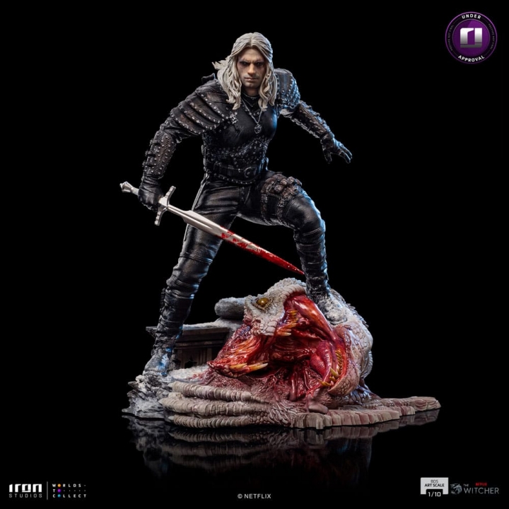 The Witcher BAttle Diorama Series Art Scale Statue 1/10 Geralt of Riva 33 cm