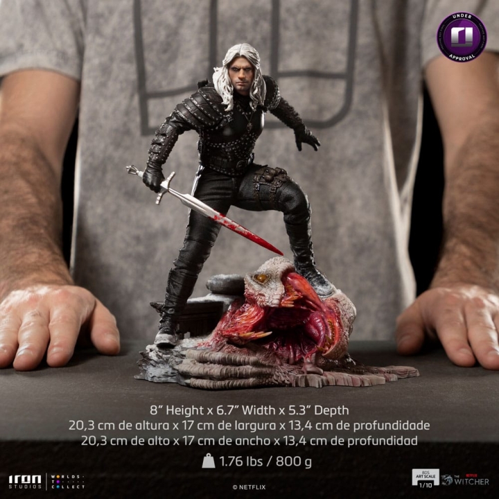 The Witcher BAttle Diorama Series Art Scale Statue 1/10 Geralt of Riva 33 cm